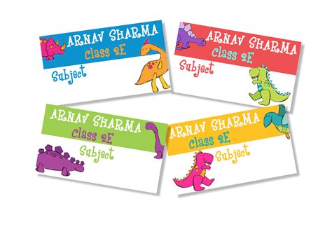 Sticker Book Labels - Dinosaur/ Label Shabel – Labelshabel