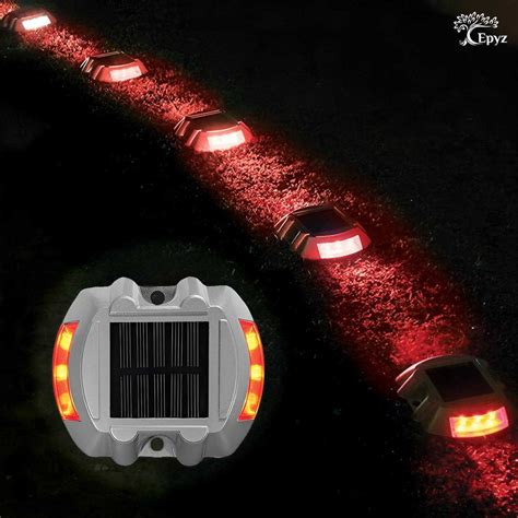 Solar Road Stud Lights - Durable & High-Visibility Markers