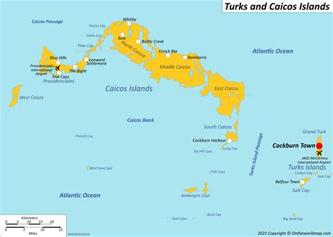 Turks and Caicos Map | United Kingdom | Detailed Maps of Turks and ...