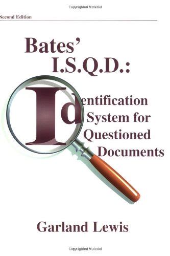 Buy Bates' I.S.Q.D.: Identification System for Questioned Documents ...