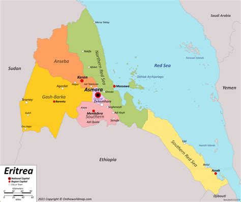 Eritrea Map | Detailed Maps of State of Eritrea