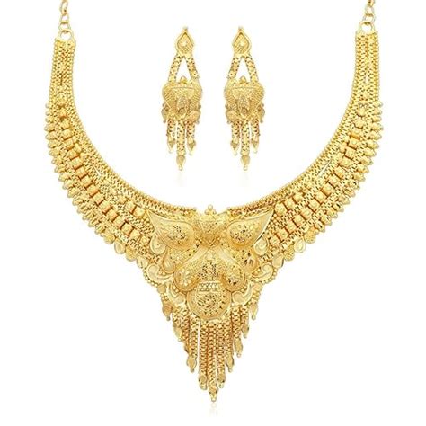 Sukkhi Designer Alloy Gold plated Necklace Set for Women : Amazon.in ...