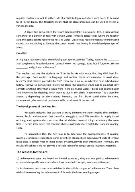 Type of informal Assessments | DOCX