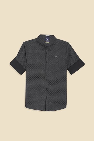 Buy Boys Black Print Casual Shirt Online - 39943752 | Allen Solly