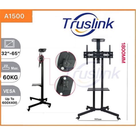 Truslink Good Quality Floor Standing TV Mount TV Mobile Stand With ...