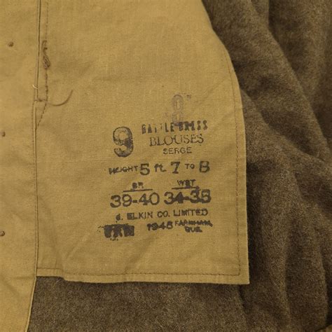 Canadian P37 Battle Dress Jacket – JM-Militaria