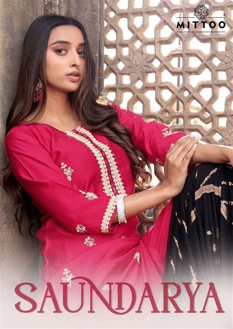 Mittoo Saundarya Weaving Thread Work Kurti Bottom With Dupatta