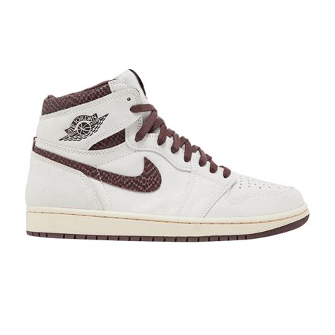 Nike Air Jordan 1 High X A Ma ManiÉRe Off White And Burgundy Price in ...
