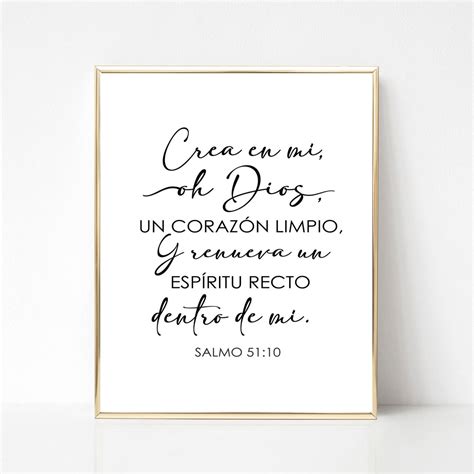 Spanish Bible Verse, Salmo 51:10 , Spanish Psalm 51 10, Printable ...