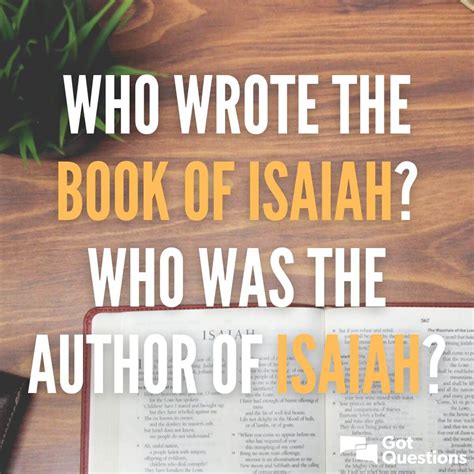 Who wrote the book of Isaiah? Who was the author of Isaiah ...