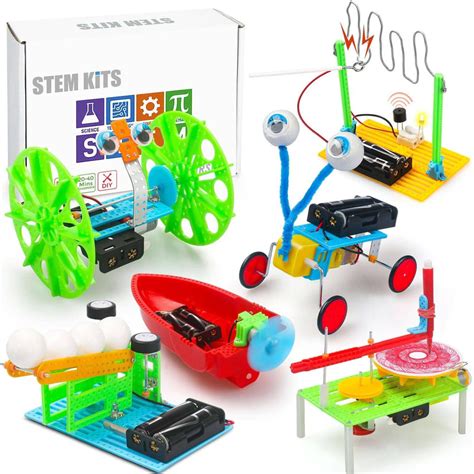 DIY 6-in-1 STEM Kit DC Motor Electronic Robotic For Kids – REES52
