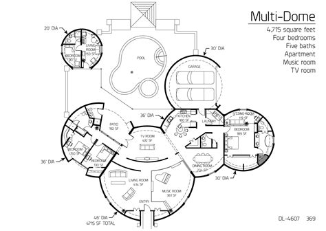 Image: Multi-Dome: Six Domes with 4,715 SF, Four-Bedroom, Five Bath ...