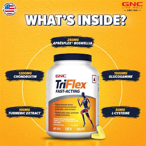 Buy GNC Triflex™ Fast Acting - Caplets Online | GNC® India