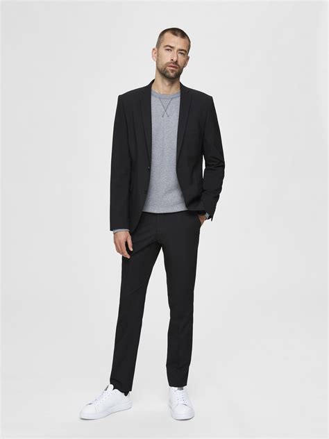 Buy Black Slim Fit Suit Blazer for Men Online