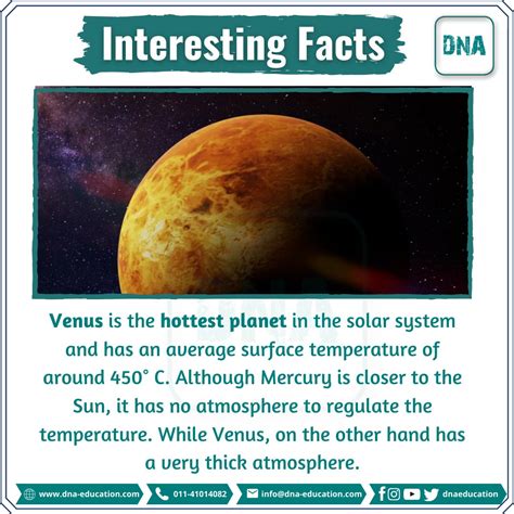 Venus Facts For Kids Venus Facts — A Guide To The 2nd Planet From