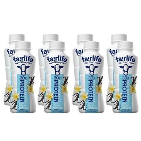 Fairlife Nutrition Plan Vanilla, 30 g. Protein Shake (8 Pack) - Walmart.com