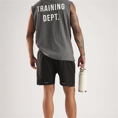 Training Dept Grey Marl Tank Top for Men | Cotton Training Wear – Third ...