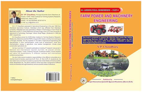 Agricultural Engineering -Part-I Farm Power and Machinery Engineering ...