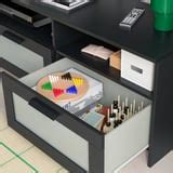 BRIMNES TV bench, black, 180x41x53 cm - IKEA