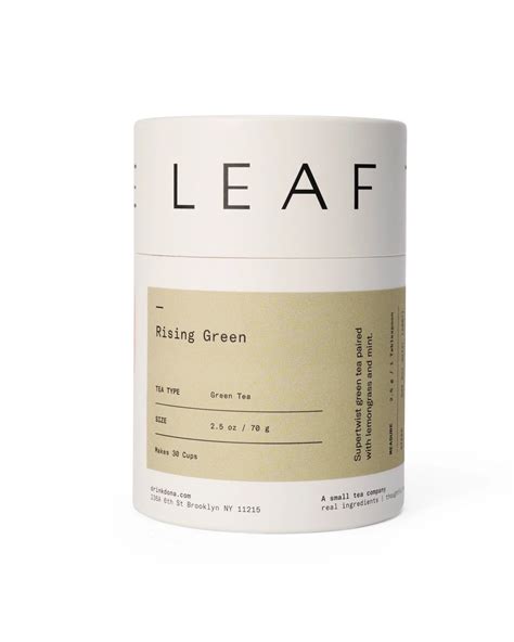 Loose Leaf Rising Green Tea — RICA bath + body