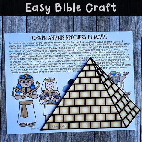 Joseph and His Brothers Bible Craft: Sunday School Scripture Study - Etsy