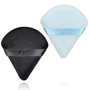 Buy Triangle Makeup Powder Puff for Face Powder Soft Triangle Velour ...