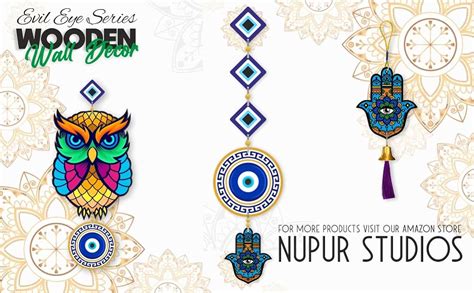 Buy Nupur Studios “Owl Evil Eye” Hanging for House/Positive Vibes/House ...