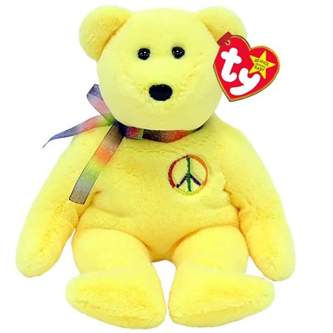 Peace Bear II Original Beanie Babies - Gifts For Him | Gifts For Her