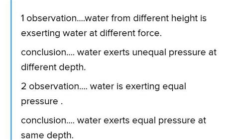 2. Write the observation and conclusion of each of the following ...
