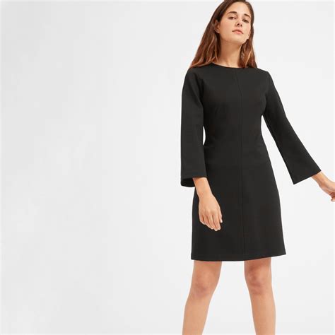 Women’s Long-Sleeve Shift Dress | Everlane | Long sleeve shift dress ...
