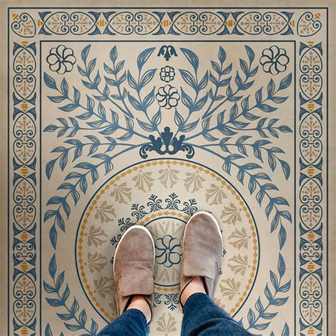 Vintage Vinyl - Classic Pattern 40 Villa d'Este | Retro vinyl flooring ...