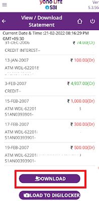 How to download old SBI account statement on mobile