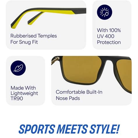 Buy Matte Black Grey Grey Solid Full Rim Square Vincent Chase Style ...