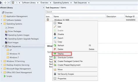 Create Task Sequence SCCM 的图像结果