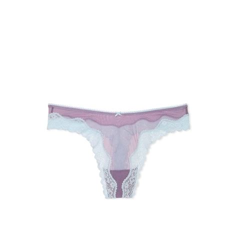 Buy Victoria's Secret Tease High-Leg Scoop Thong Panty - Purple Online
