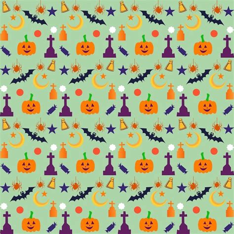 Premium Vector | Halloween seamless patterns