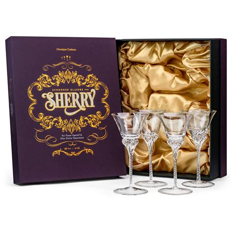 Buy Crystal Sherry, Sweet Port and Dessert Wine Glasses | Set of 4 | 3. ...