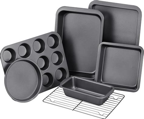 Amazon.com: Calphalon Nonstick Bakeware Set, 6-Piece Set Includes ...