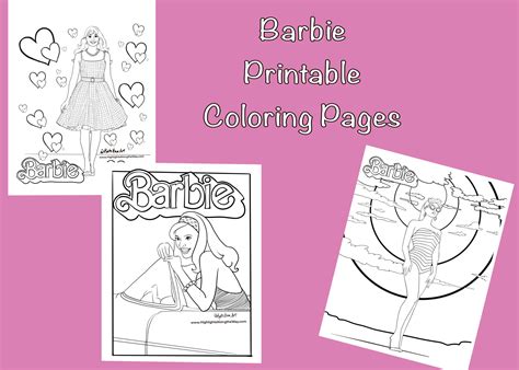 Free Barbie Printable Coloring Pages