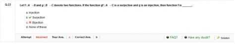 Calculus: bijection, surjection please confirm the ans