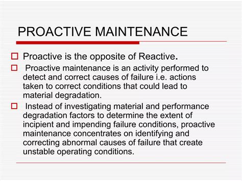 Reliability centred maintenance | PPT