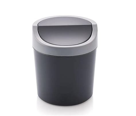 Plastic Waste Storage Garbage Press-Top Mini Dustbin With Lid For ...