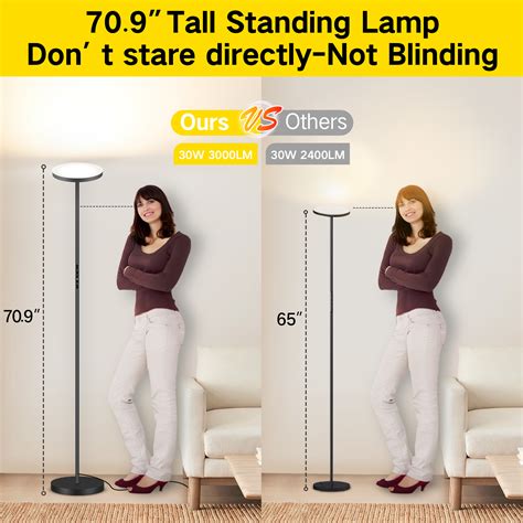 OUTON Floor Lamps for Living Room, Super Bright LED Floor Lamp with ...
