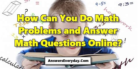 Image result for How to Find Answers to Math Problems
