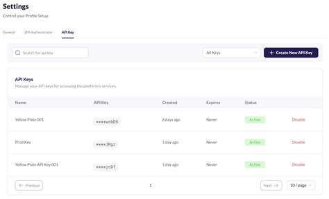 Obtaining Your API Key