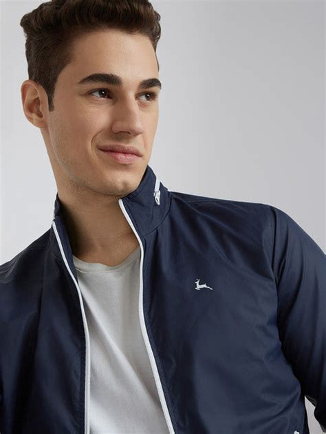 Parx Men Blue Solid Jacket – MyRaymond