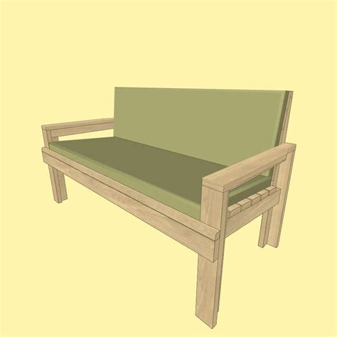 DIY Sofa Plan, Patio Chair Plan, Patio Furniture Plan, DIY Plans, DIY ...