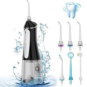 NBGRLVS Rechargeable Water Dental Flosser Cordless for Teeth Cleaning ...
