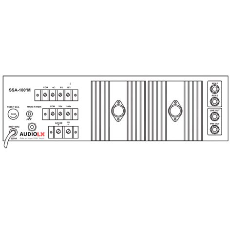 SSA-100M - Ahuja 100 Watts Medium Wattage PA Mixer Amplifier — Audiolx