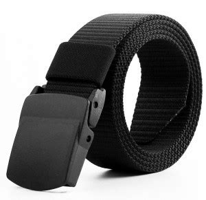 Fashionwu Men Casual Black Nylon Belt Black - Price in India | Flipkart.com